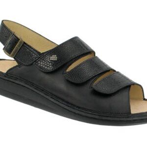 COPY - Finn Comfort Sylt Sandal in 41 in color black nappa kenia